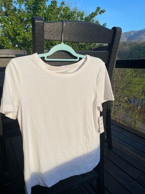 Jockey White Short Sleeve Ribbed Tee